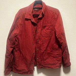Alesbury Red Men's Jacket - Casual Button-Up Coat
